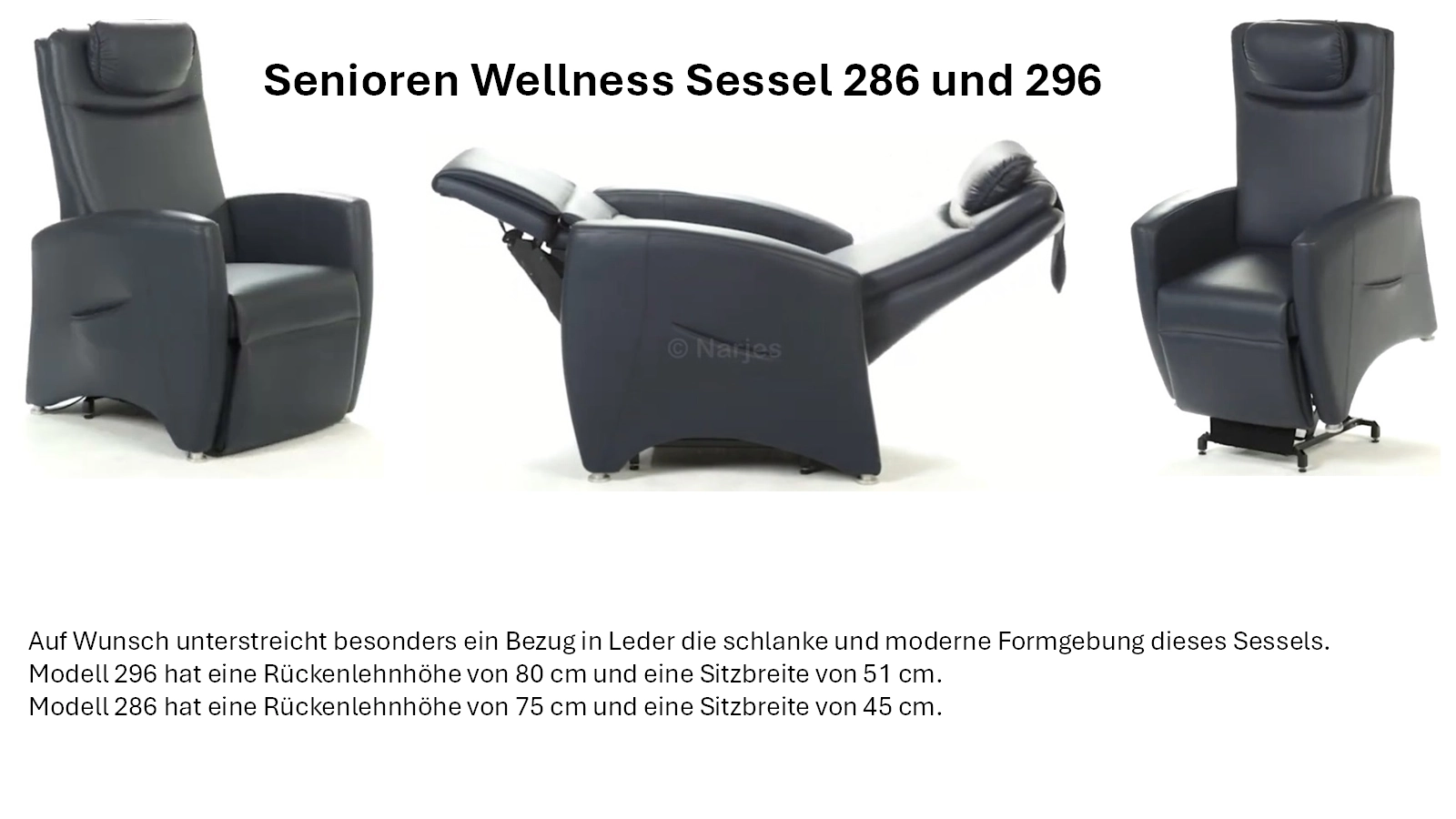 Nicht nur ein Sitzmöbel sondern auch ein Sitz Wellness Sessel Erlebnis Fitform 286 und 296 Wellness