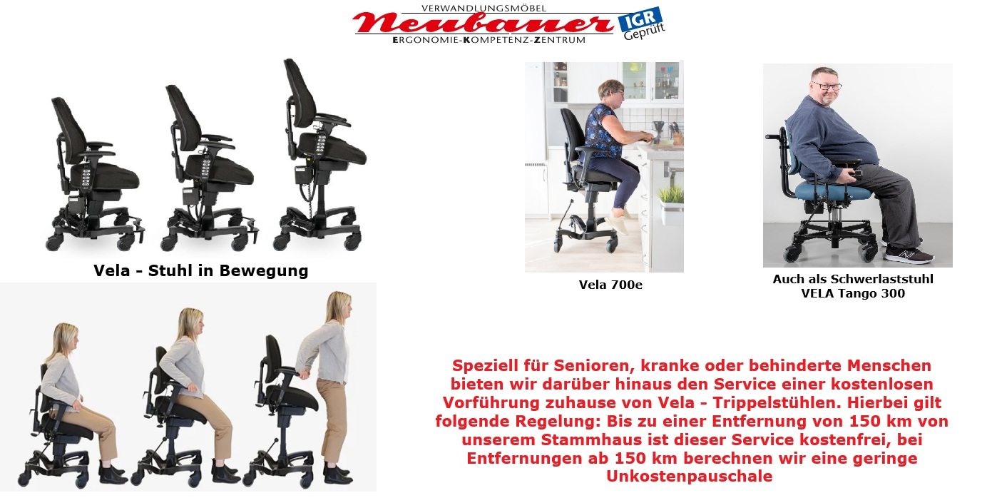Mehrzwecktrippelstuhl VELA Tango 700 Power Wheel