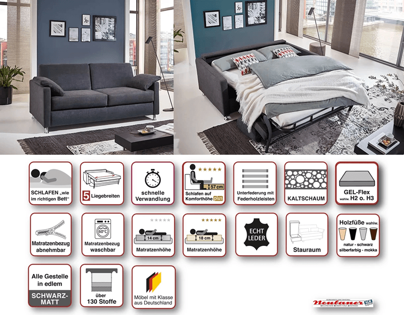 Nehl - Schlafsofa Boston