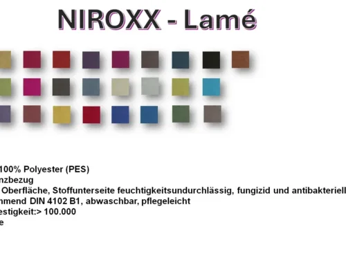 Medizinische Bezüge aus Kunststoff: Inkontinenzbezug: Niroxx Lamè