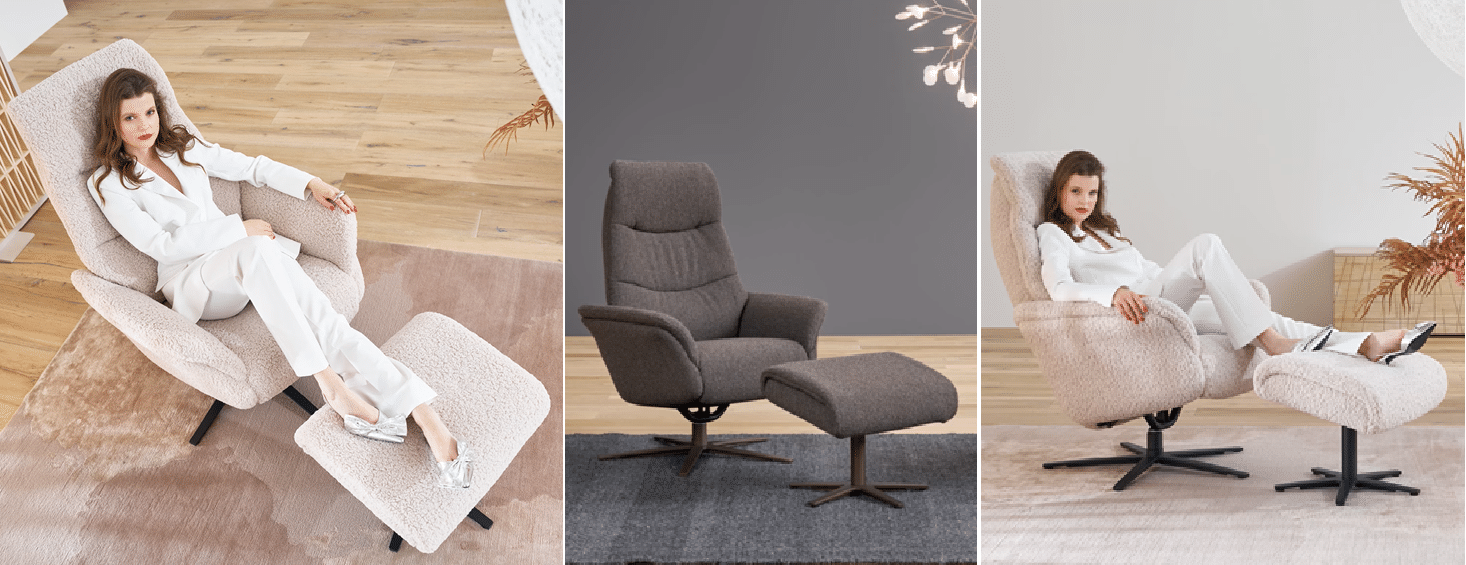 himolla - Relaxsessel mit Hocker Modell 7350