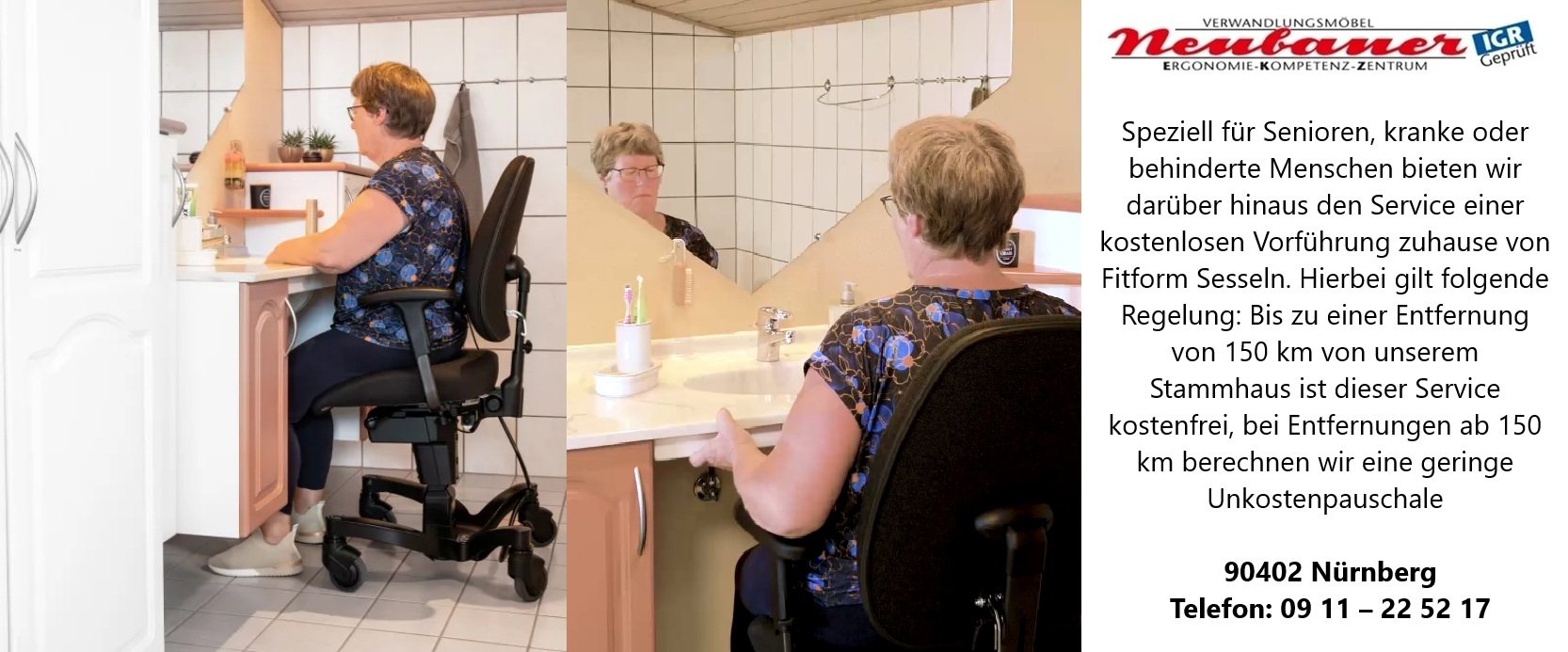 VELA Badezimmer-Stuhl